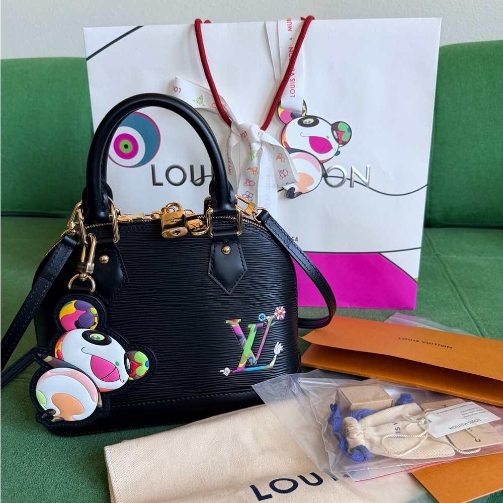 LOUIS VUITTON LV X TM Monogram Superflat Alma BB in Black - Picture 11 of 11